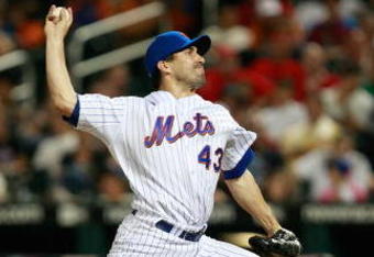 NEW YORK - AUGUST 22:  Brian Stokes #43 of the New York Mets pitches against the Philadelphia Phillies during the game on August 22, 2009 at Citi Field in the Flushing neighborhood of the Queens borough of New York City.  (Photo by Jared Wickerham/Getty Images)
