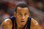 PHOENIX - OCTOBER 30:  Monta Ellis #8 of the Golden State Warriors during the NBA game against the Phoenix Suns at US Airways Center on October 30, 2009 in Phoenix, Arizona. The Suns defeated the Warriors 123-101.  NOTE TO USER: User expressly acknowledges and agrees that, by downloading and or using this photograph, User is consenting to the terms and conditions of the Getty Images License Agreement.  (Photo by Christian Petersen/Getty Images)