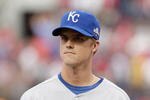 ST. LOUIS, MO - JULY 14: American League All-Star Zack Greinke of Kansas City Royals looks on during the lineup before the 2009 MLB All-Star Game at Busch Stadium on July 14, 2009 in St Louis, Missouri. (Photo by Pool/Getty Images)