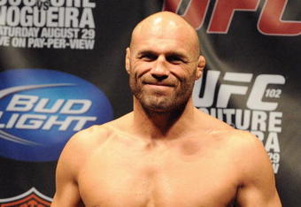 PORTLAND, OR - AUGUST 28: UFC heavyweight fighter Randy Couture weighs in at UFC 102: Couture vs. Nogueira Weigh-In at the Rose Garden Arena on August 28, 2009 in Portland, Oregon. (Photo by Jon Kopaloff/Getty Images)