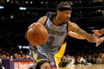 LOS ANGELES - NOVEMBER 6:   Allen Iverson #3 of the Memphis Grizzlies drives against the Los Angeles Lakers on November 6, 2009 at Staples Center in Los Angeles, California. The Lakers won 114-98. NOTE TO USER: User expressly acknowledges and agrees that, by downloading and/or using this Photograph, user is consenting to the terms and conditions of the Getty Images License Agreement.    (Photo by Stephen Dunn/Getty Images)