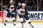 UNIONDALE, NY - NOVEMBER 07:  Nik Antropov #80 of the Atlanta Thrashers skates against the New York Islanders on November 7, 2009 at Nassau Coliseum in Uniondale, New York.  (Photo by Jim McIsaac/Getty Images)