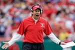 KANSAS CITY, MO - OCTOBER 25:  Head coach Todd Haley of the Kansas City Chiefs reacts to a call during the game against the San Diego Chargers on October 25, 2009 at Arrowhead Stadium in Kansas City, Missouri.  (Photo by Jamie Squire/Getty Images)