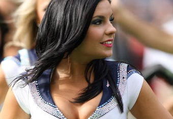SEATTLE - OCTOBER 12:  The Seattle Seahawks cheerleaders perform their routine prior to the game against the Green Bay Packers on October 12, 2008 at Qwest Field in Seattle, Washington. The Packers defeated the Seahawks 27-17. (Photo by Otto Greule Jr./Getty Images)