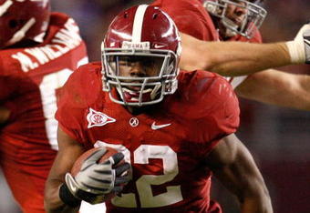 TUSCALOOSA, AL - NOVEMBER 07:  Mark Ingram #22 of the Alabama Crimson Tide against the Louisiana State University Tigers at Bryant-Denny Stadium on November 7, 2009 in Tuscaloosa, Alabama.  (Photo by Kevin C. Cox/Getty Images)