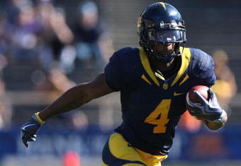 BERKELEY, CA - OCTOBER 24: Jahvid Best #4 of the California Golden Bears runs against the Washington State Cougars at California Memorial Stadium on October 24, 2009 in Berkeley, California.  (Photo by Jed Jacobsohn/Getty Images)