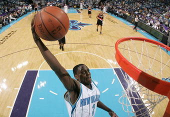 NEW ORLEANS - NOVEMBER 13:  Darren Collison #2 of the New Orleans Hornets dunks the ball during the game against the Portland Trail Blazers at New Orleans Arena on November 13, 2009 in New Orleans, Louisiana.  NOTE TO USER: User expressly acknowledges and agrees that, by downloading and or using this photograph, User is consenting to the terms and conditions of the Getty Images License Agreement. (Photo by Chris Graythen/Getty Images)