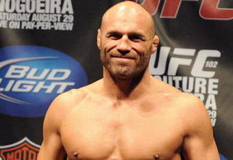 PORTLAND, OR - AUGUST 28: UFC heavyweight fighter Randy Couture weighs in at UFC 102: Couture vs. Nogueira Weigh-In at the Rose Garden Arena on August 28, 2009 in Portland, Oregon. (Photo by Jon Kopaloff/Getty Images)