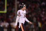 SAN FRANCISCO - NOVEMBER 12:  Jay Cutler #6 of the Chicago Bears walks off the field against the San Francisco 49ers at Candlestick Park on November 12, 2009 in San Francisco, California. The 49ers won 10-6.  (Photo by Jed Jacobsohn/Getty Images)