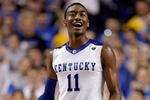 LEXINGTON, KY - NOVEMBER 21:  John Wall #11 of the Kentucky Wildcats celebrates during the game against the Rider Broncs on November 21, 2009 at Rupp Arena in Lexington, Kentucky.  (Photo by Andy Lyons/Getty Images)