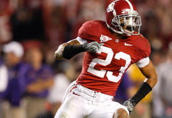 TUSCALOOSA, AL - NOVEMBER 07:  Robby Green #23 of the Alabama Crimson Tide against the Louisiana State University Tigers at Bryant-Denny Stadium on November 7, 2009 in Tuscaloosa, Alabama.  (Photo by Kevin C. Cox/Getty Images)