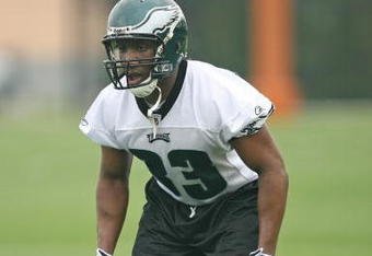 PHILADELPHIA - MAY 1: Defensive back Jack Ikegwuonu #33 of the Philadelphia Eagles practices during minicamp at the NovaCare Complex on May 1, 2009 in Philadelphia, Pennsylvania. (Photo by Hunter Martin/Getty Images)