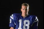 ORLANDO, FL - MAY 20: Peyton Manning #18 of the Indianapolis Colts poses for a portrait during a rookie shoot at the Citrus Bowl on May 20, 1998 in Orlando, Florida. (Photo by Peter J.Taylor/GettyImages)  