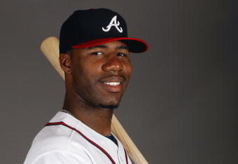 LAKE BUENA VISTA, FL - FEBRUARY 19:  Outfielder Jason Heyward #77 of the Atlanta Braves poses for a photo during Spring Training Photo Day on February 19, 2009 at Champions Stadium at Walt Disney World of Sports in Lake Buena Vista, Florida.  (Photo by Chris Graythen/Getty Images)