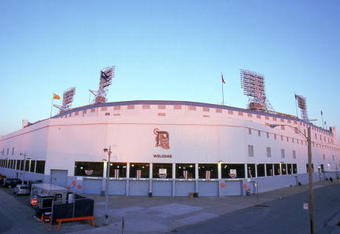 DETROIT - APRIL 12:  A general view of Tiger Stadium on Opening Day on April 12, 1999 in Detroit, Michigan.  The Tigers lost to the Twins 1-0.  (Photo by Tom Pidgeon/Getty Images)
