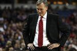 SACRAMENTO, CA - NOVEMBER 25:  Head coach Mike D'Antoni of the New York Knicks looks on against the Sacramento Kings on November 25, 2009 at ARCO Arena in Sacramento, California. NOTE TO USER: User expressly acknowledges and agrees that, by downloading and/or using this Photograph, user is consenting to the terms and conditions of the Getty Images License Agreement. (Photo by Jed Jacobsohn/Getty Images)
