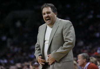 CHARLOTTE, NC - NOVEMBER 10:  Head coach Stan Van Gundy of the Orlando Magic reacts during the game against the Charlotte Bobcats on November 10, 2009 at Time Warner Cable Arena in Charlotte, North Carolina.  The Magic won 93-81.  NOTE TO USER: User expressly acknowledges and agrees that, by downloading and/or using this Photograph, user is consenting to the terms and conditions of the Getty Images License Agreement.  (Photo by Streeter Lecka/Getty Images)