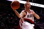 PORTLAND, OR - OCTOBER 27:  Steve Blake #2 of the Portland Trail Blazers drives against the Houston Rockets during the season opener on October 27, 2009 at the Rose Garden in Portland, Oregon. NOTE TO USER: User expressly acknowledges and agrees that, by downloading and or using this Photograph, user is consenting to the terms and conditions of the Getty Images License Agreement.  (Photo by Jonathan Ferrey/Getty Images)