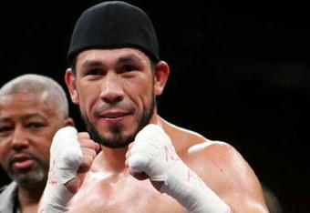 LAS VEGAS - JULY 21:  Librado Andrade reacts after his TKO victory against Ted Muller in the second round after their super middleweight fight at the Mandalay Bay Events Center July 21, 2007 in Las Vegas, Nevada.  (Photo by Ethan Miller/Getty Images)