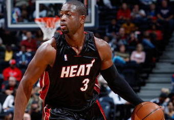 ATLANTA - NOVEMBER 18:  Dwyane Wade #3 of the Miami Heat against the Atlanta Hawks at Philips Arena on November 18, 2009 in Atlanta, Georgia.  (Photo by Kevin C. Cox/Getty Images)