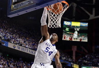 LEXINGTON, KY - NOVEMBER 16:  Patrick Patterson #54 of the Kentucky Wildcats dunks the ball during the game against the Miami University Redhawks at Rupp Arena on November 16, 2009 in Lexington, Kentucky.  (Photo by Andy Lyons/Getty Images)