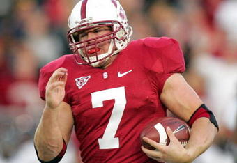 PALO ALTO, CA - NOVEMBER 21:  Toby Gerhart #7 of the Stanford Cardinal runs with the ball during their game against the California Bears at Stanford Stadium on November 21, 2009 in Palo Alto, California.  (Photo by Ezra Shaw/Getty Images)