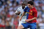 MADRID, SPAIN - MAY 02:  Lionel Messi of Barcelona controls the ball during the La Liga match between Real Madrid and Barcelona at the Santiago Bernabeu Stadium on May 2, 2009 in Madrid, Spain. Barcelona won the match 6-2.  (Photo by Jasper Juinen/Getty Images)