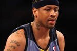 LOS ANGELES, CA - NOVEMBER 06:  Allen Iverson #3 of the Memphis Grizzlies on the court against the Los Angeles Lakers on November 6, 2009 at Staples Center in Los Angeles, California. The Lakers won 114-98. NOTE TO USER: User expressly acknowledges and agrees that, by downloading and/or using this Photograph, user is consenting to the terms and conditions of the Getty Images License Agreement.  (Photo by Stephen Dunn/Getty Images)