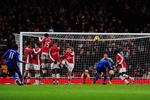 LONDON, ENGLAND - NOVEMBER 29:  Didier Drogba of Chelsea scores his second goal during the Barclays Premier League match between Arsenal and Chelsea at the Emirates Stadium on November 29, 2009 in London, England.  (Photo by Mike Hewitt/Getty Images)