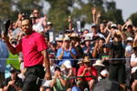 MELBOURNE, AUSTRALIA - NOVEMBER 15:  Tiger Woods of the USA is applauded after victory on the 18th hole during the final round of the 2009 Australian Masters at Kingston Heath Golf Club on November 15, 2009 in Melbourne, Australia.  (Photo by Scott Barbour/Getty Images)