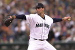 18 May 2001:   Starting pitcher John Halama of the Seattle Mariners delivers a pitch against the New York Yankees at Safeco Field in Seattle, Washington.  DIGITAL IMAGE  Mandatory Credit: Otto Greule/ALLSPORT