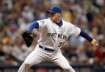 MILWAUKEE - SEPTEMBER 28: Starting pitcher Chris Capuano #39 of the Milwaukee Brewers delivers the ball against the San Diego Padres on September 28, 2007 at Miller Park in Milwaukee, Wisconsin. (Photo by Jonathan Daniel/Getty Images)