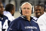ARLINGTON, TX - NOVEMBER 26:  Head coach Wade Phillips of the Dallas Cowboys during play against the Oakland Raiders at Cowboys Stadium on November 26, 2009 in Arlington, Texas.  (Photo by Ronald Martinez/Getty Images)