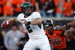 CORVALIS, OR - NOVEMBER 29:  Quarterback Jeremiah Masoli #2 of the Oregon Ducks looks to make a pass play during their game against the Oregon State Beavers at Reser Stadium on November 29, 2008 in Corvalis, Oregon. The Ducks defeated the Beavers 65-38. (Photo by Jonathan Ferrey/Getty Images)