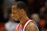 BOISE, ID - MARCH 22:  Guard Trevon Hughes #3 of the Wisconsin Badgers reacts after losing to the Xavier Musketeers 60-49 in the second round of the NCAA Division I Men's Basketball Tournament at the Taco Bell Arena on March 22, 2009 in Boise, Idaho.  (Photo by Jed Jacobsohn/Getty Images)