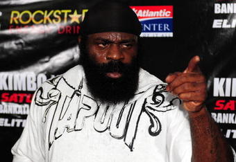 LOS ANGELES, CA - SEPTEMBER 17:  MMA Heavyweight Sensation Kimbo Slice is seen during the Workout/Media Day with Kimbo Slice and Gina Carano at the Legends Mixed Martial Arts Training Center on September 17, 2008 in Los Angeles, California.  (Photo by Robert Laberge/Getty Images)