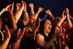 HOLLYWOOD, FL - SEPTEMBER 20:  Fans cheer during the the International Fight League World Championship Finals on September 19, 2007 at the Hard Rock Hotel and Casino in  Hollywood, Florida  The International Fight League is the worlds first team based professional mixed martial arts league.  In a match, two teams compete against each other with the winning team being the one whose members win three of five one on one matches in five weight divisions.  Competition goes in a round robin format amongst 12 teams with the teams with the two best records ultimately competing for the IFL Championship.  (Photo by Al Bello/Getty Images)
