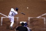 SAN DIEGO, CA - SEPTEMBER 30:  Kevin Kouzmanoff #5 of the San Diego Paders bats during the bottom of the third inning of the MLB game between the Los Angeles Dodger and the San Diego Padres at Petco Park on September 30, 2009 in San Diego, California. (Photo by Donald Miralle/Getty Images)