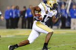 TAMPA, FL - NOVEMBER 28: Running back Orwin Smith #17 of the Georgia Tech Yellow Jackets returns a kick against the Clemson Tigers in the 2009 ACC Football Championship Game December 5, 2009 at Raymond James Stadium in Tampa, Florida.  (Photo by Al Messerschmidt/Getty Images) 