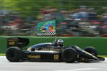 IMOLA, ITALY - APRIL 25:  Gerhard Berger drives Ayrton Senna's first Lotus car prior to the San Marino F1 Grand Prix on April 25, 2004, at the San Marino circuit in Imola, Italy. (Photo by Mark Thompson/Getty Images) 