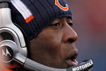 CHICAGO - DECEMBER 06: Head coach Lovie Smith of the Chicago Bears watches as his team takes on the St. Louis Rams at Soldier Field on December 6, 2009 in Chicago, Illinois. The Bears defeated the Rams 17-9. (Photo by Jonathan Daniel/Getty Images)