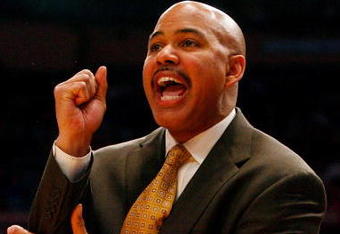 NEW YORK - MARCH 10:  Head coach Stan Heath of the USF Bulls looks on from the sidelines against the Seton Hall Pirates during the first round of the Big East Tournament at Madison Square Garden on March 10, 2009 in New York City.  (Photo by Jim McIsaac/Getty Images)