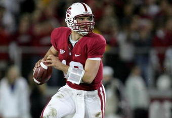 PALO ALTO, CA - NOVEMBER 21:  Andrew Luck #12 of the Stanford Cardinal in action during their game against the California Bears at Stanford Stadium on November 21, 2009 in Palo Alto, California.  (Photo by Ezra Shaw/Getty Images)