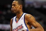 LOS ANGELES, CA - DECEMBER 13: Marcus Camby #23 of the Los Angeles Clippers reacts as he leaves the game with his team trailing against the San Antonio Spurs at Staples Center on December 13, 2009 in Los Angeles, California.  The Clippers would lose 115-90.  NOTE TO USER: User expressly acknowledges and agrees that, by downloading and/or using this Photograph, user is consenting to the terms and conditions of the Getty Images License Agreement.  (Photo by Harry How/Getty Images)