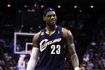 ORLANDO, FL - NOVEMBER 11:  LeBron James #23 of the Cleveland Cavaliers reacts to a call during the game against the Orlando Magic on November 11, 2009 at Amway Arena in Orlando, Florida. NOTE TO USER: User expressly acknowledges and agrees that, by downloading and/or using this Photograph, user is consenting to the terms and conditions of the Getty Images License Agreement. (Photo by Sam Greenwood/Getty Images)
