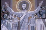 13 Aug 1997:   A view of Touchdown Jesus at newly renovated Notre Dame Stadium during Media Day in South Bend, Indiana. Mandatory Credit: Matthew Stockman  /Allsport