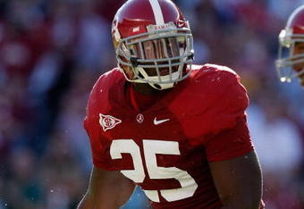 TUSCALOOSA, AL - NOVEMBER 07:  Rolando McClain #25 of the Alabama Crimson Tide against the Louisiana State University Tigers at Bryant-Denny Stadium on November 7, 2009 in Tuscaloosa, Alabama.  (Photo by Kevin C. Cox/Getty Images)