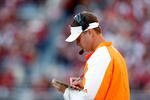 TUSCALOOSA, AL - OCTOBER 24:  Head coach Lane Kiffin of the Tennessee Volunteers against the Alabama Crimson Tide at Bryant-Denny Stadium on October 24, 2009 in Tuscaloosa, Alabama.  (Photo by Kevin C. Cox/Getty Images)