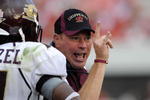 ATHENS, GA - SEPTEMBER 6: Coach Butch Jones of the Central Michigan Chippewas directs play against the Georgia Bulldogs at Sanford Stadium on September 6, 2008 in Athens, Georgia.  (Photo by Al Messerschmidt/Getty Images)