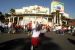 PASADENA, CA - JANUARY 01: A group of USC Trojan fans pose for a photo outside of the Rose Bowl before the game against the Penn State Nittany Lions for the 95th Rose Bowl Game presented by Citi on January 1, 2009 in Pasadena, California.  (Photo by Stephen Dunn/Getty Images)